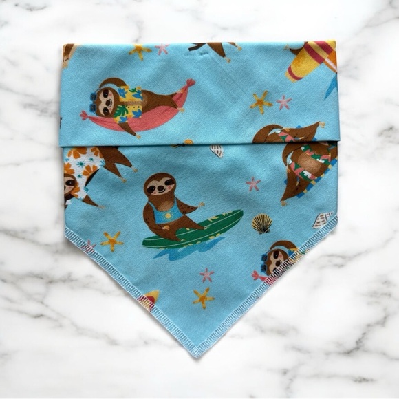DOG Bandana - Sloths - Size L Large - Picture 1 of 1